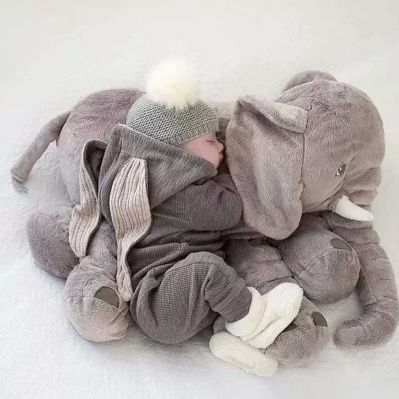 Eddy la Peluche Eléphant Bébé XXL (60cm)