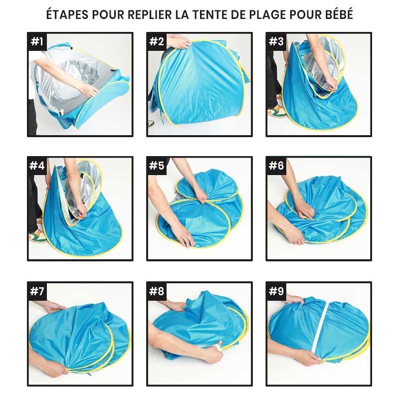 Tente de plage pour bébé - protection UV solaire