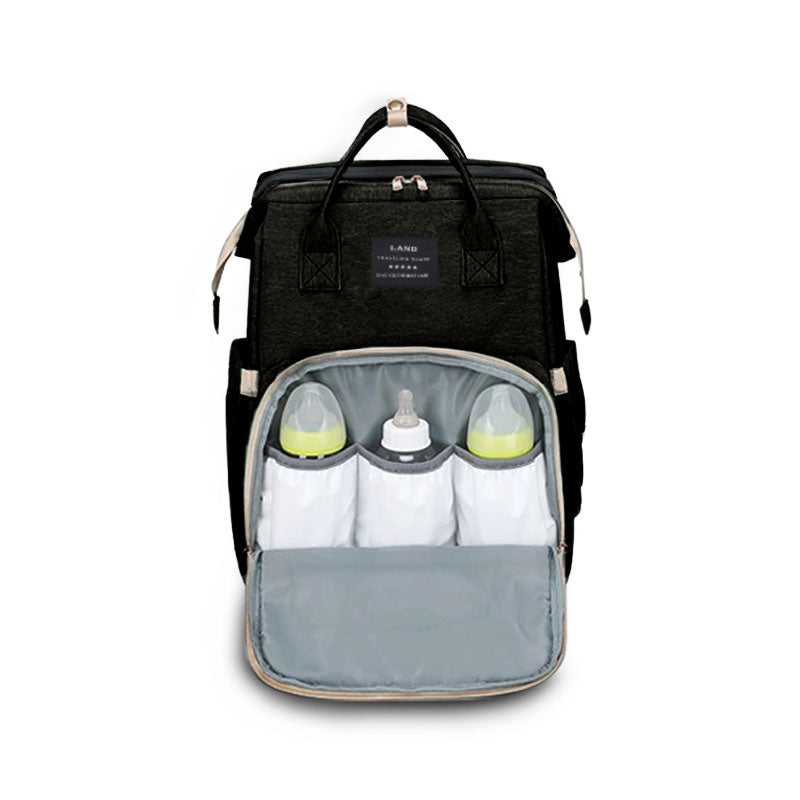 Sac à langer transformable en lit couffin - Coloris Noir