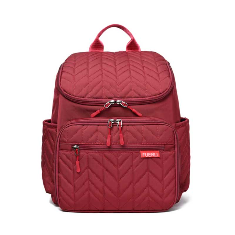 sac a dos a langer pour maternite rouge