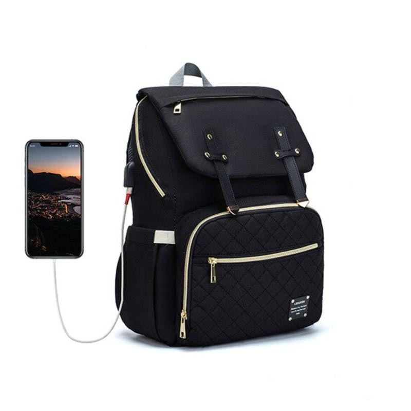 sac a dos a langer usb noir