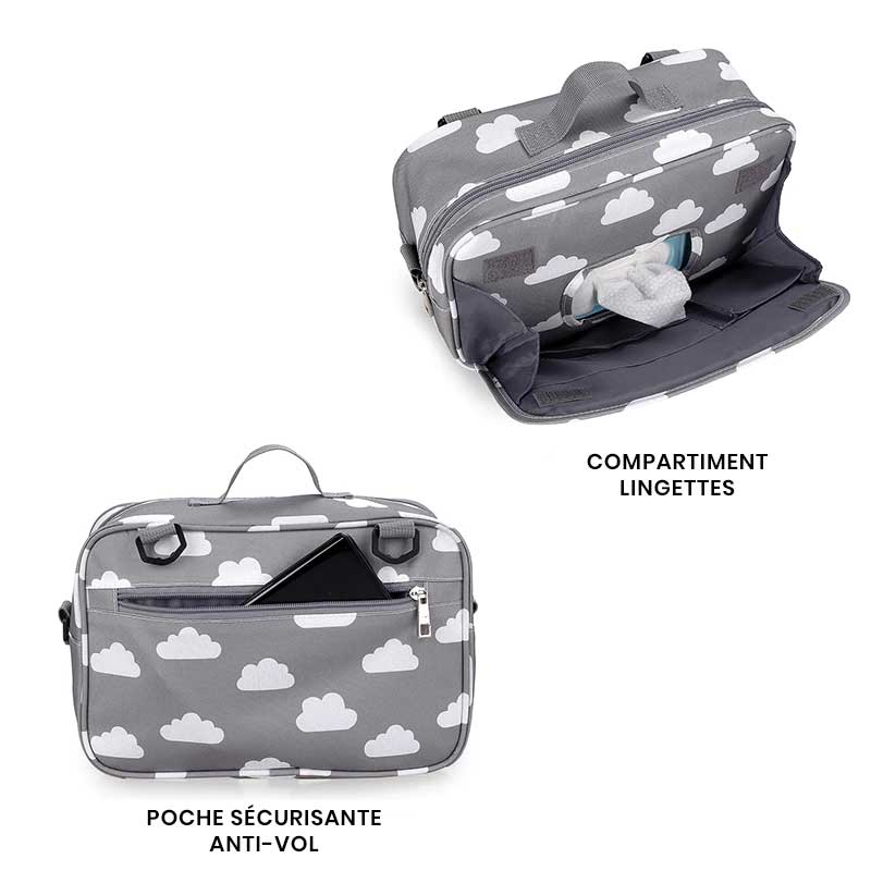espace rangement sac a langer petit format