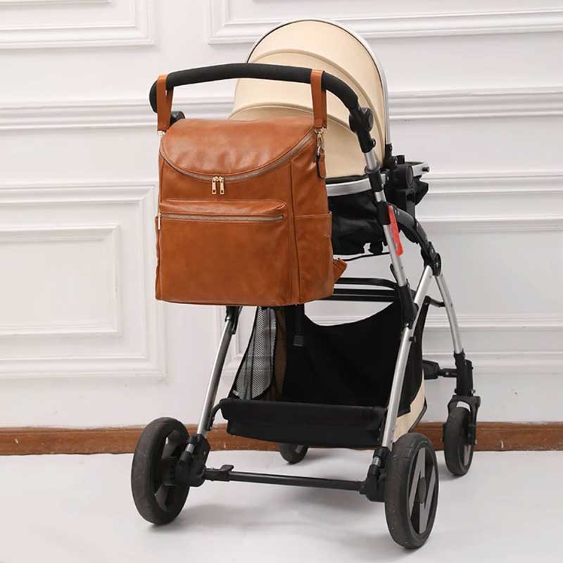poussette sac a dos a langer cuir