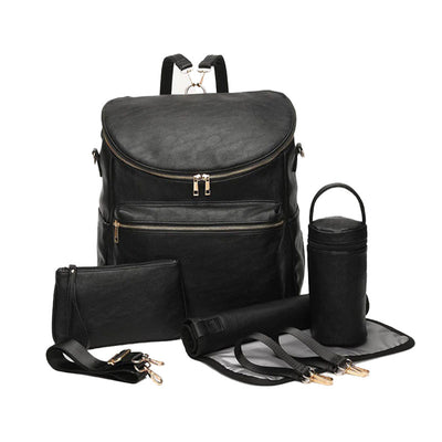 sac à dos à langer en cuir parents