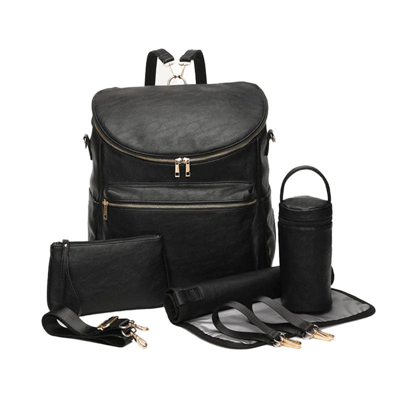 sac à dos à langer en cuir parents