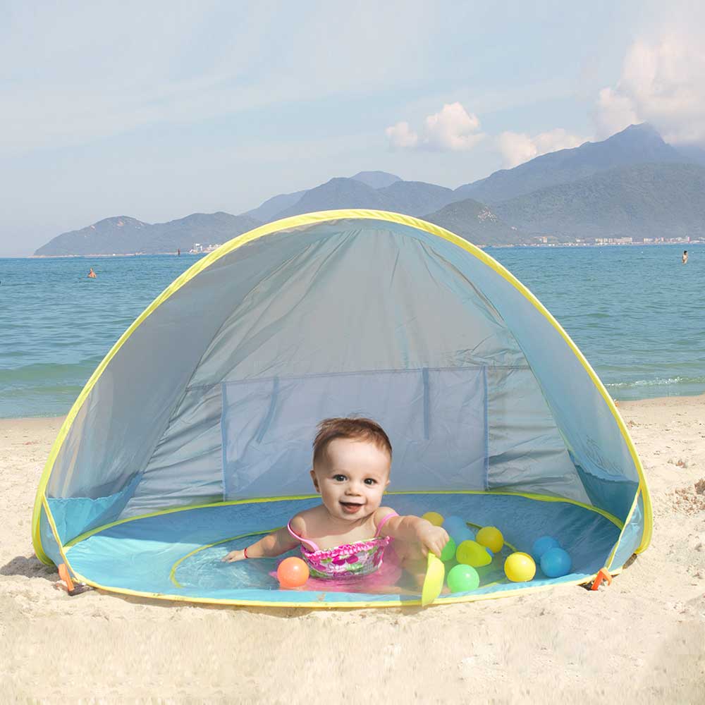 Tente de plage pour bébé - protection UV solaire